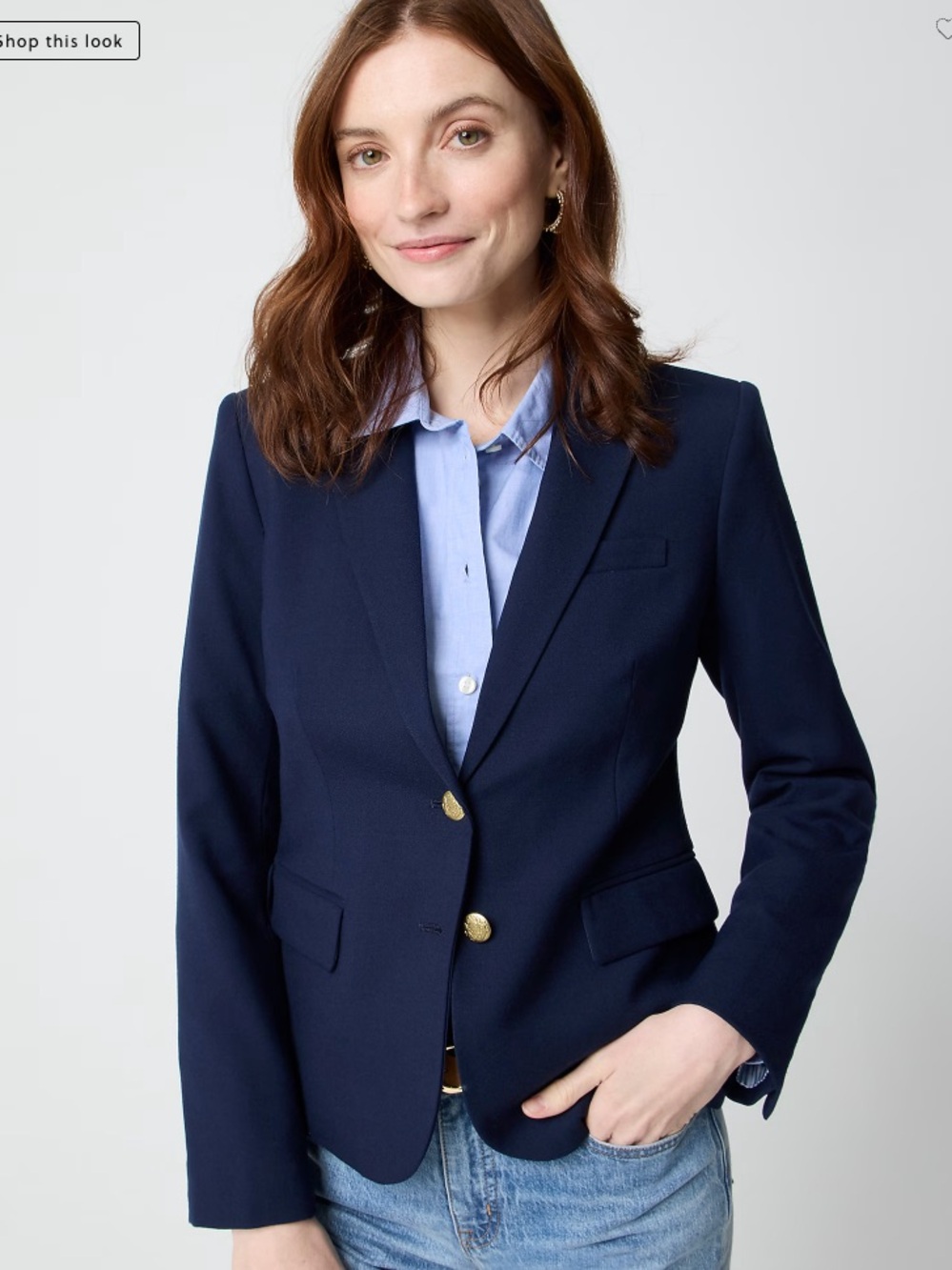 J.Crew Factory Original schoolboy blazer Navy Sz 2